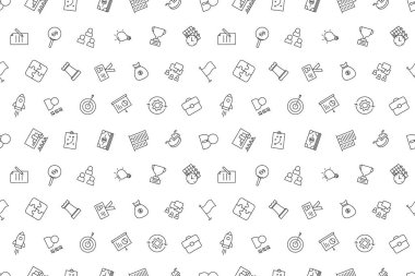 Vektör iş desen. İş sorunsuz arka plan