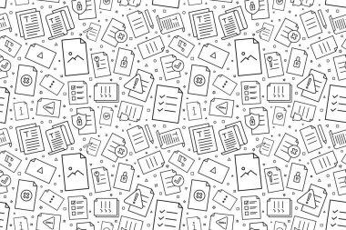 Vektör belge kalıbı. Dosyalar kusursuz arkaplan