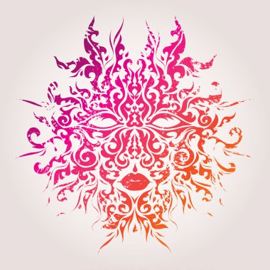 soyut maske vektör çizim