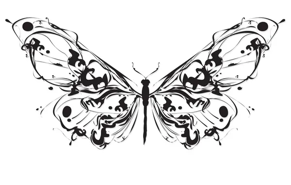 Diseño abstracto mariposa — Archivo Imágenes Vectoriales