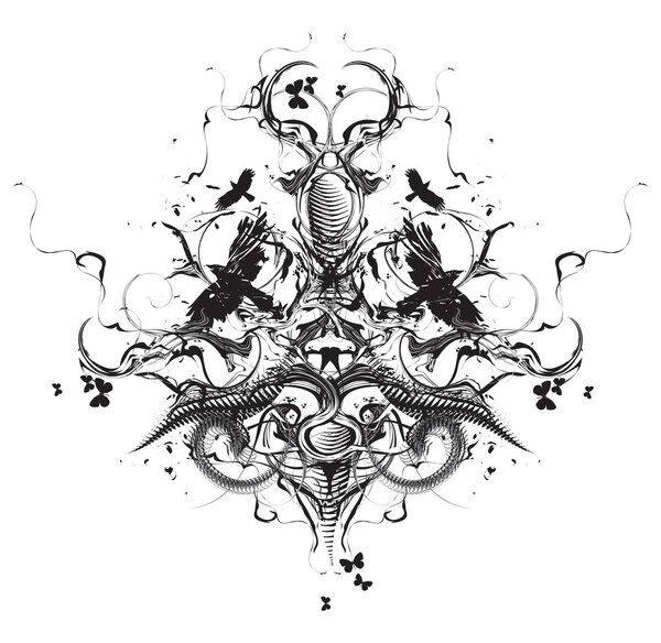 Grunge heraldic design