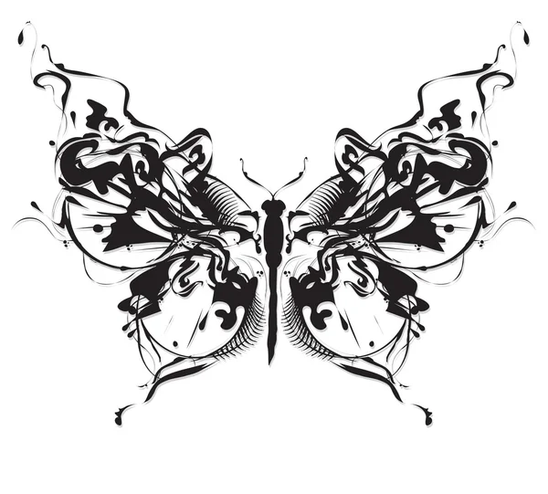 Абстрактная бабочка Стоковая Иллюстрация