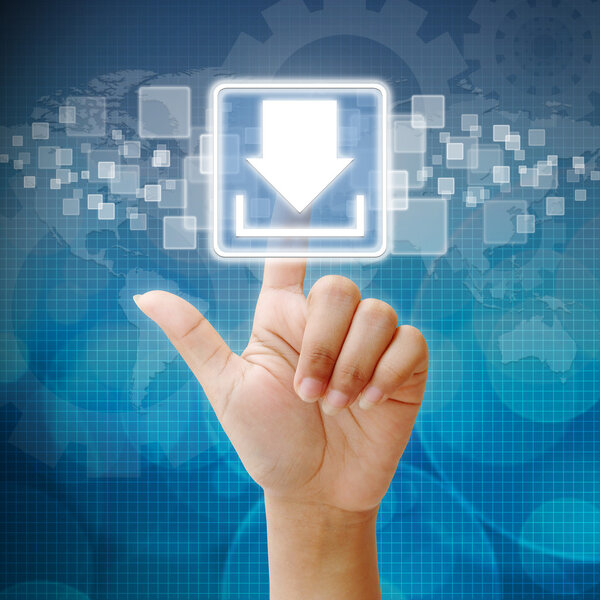 Ручной пресс при загрузке
