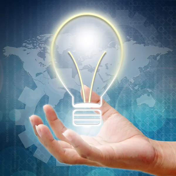 Business concept Leadership in bulbs — Stock Photo, Image