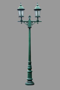 lamba sonrası sokak yol ışık kutup izole