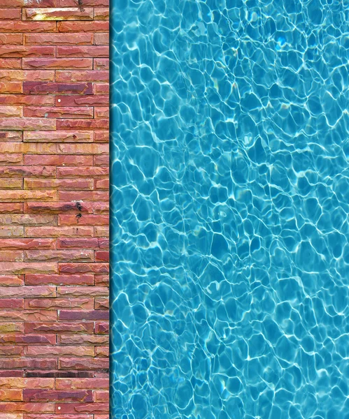 Cool water in swimming pool background — Stock Photo, Image