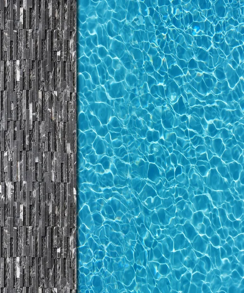 Cool water in swimming pool background — Stock Photo, Image