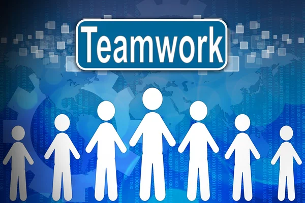 Teamwork ,Business concept in word Human resources — Stock Photo, Image
