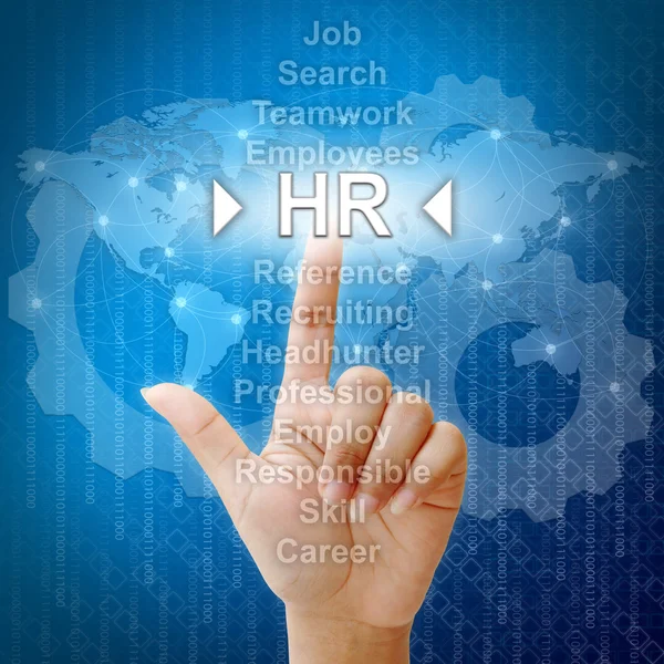 HR,Business concept in word for Human resources — Stock Photo, Image