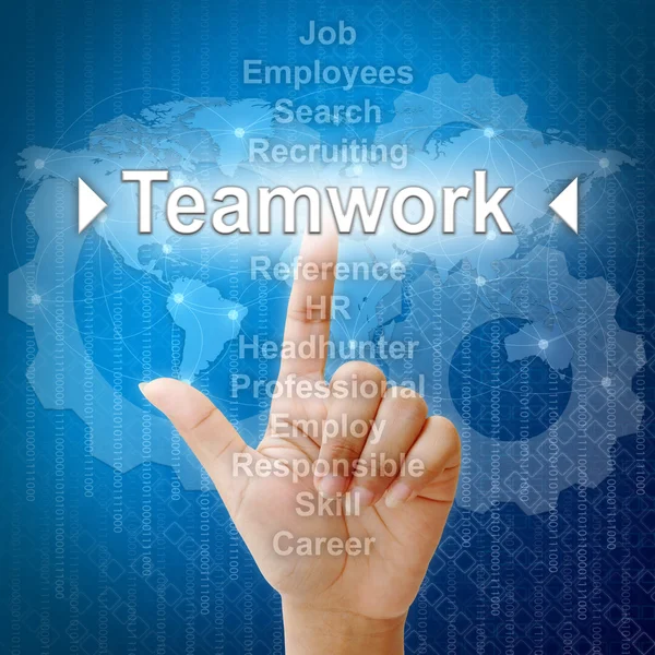 Teamwork ,Business concept in word for Human resources — Stock Photo, Image