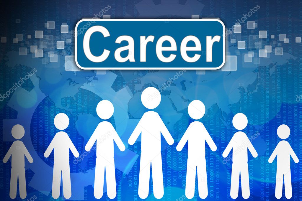 Career ,Business concept in word Human resources