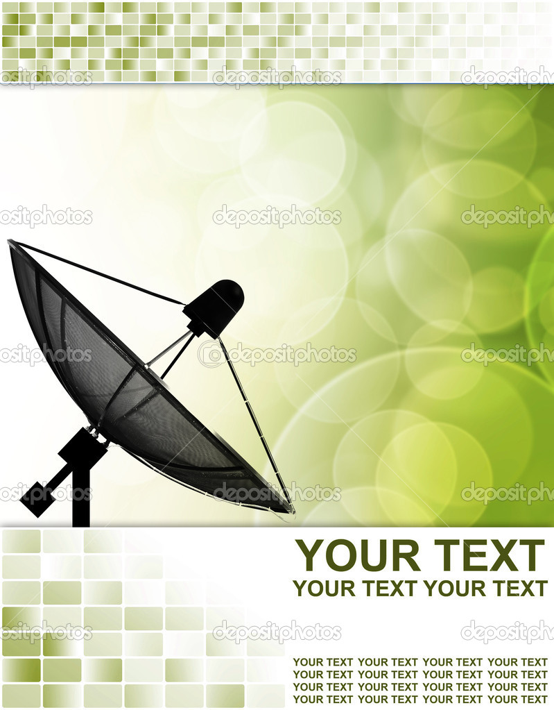 Satellite dish for Communication and technology ,Abstract business background