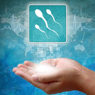 tıbbi simge spermatozoon el