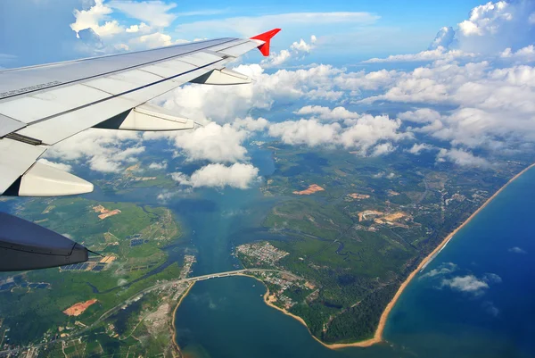 Phuket view from the plane — Stock Photo, Image