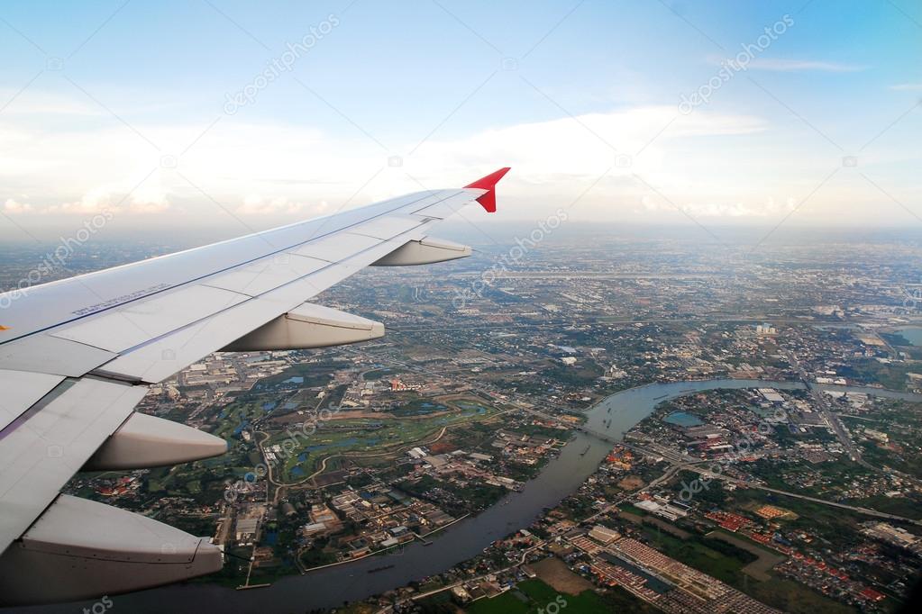 Bangkok view from the plane