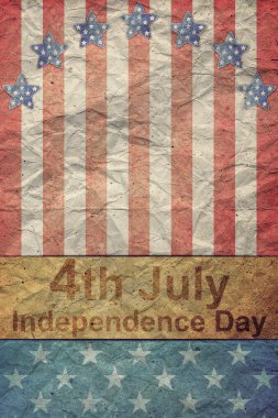 4 Temmuz için vintage için ABD bayrağı