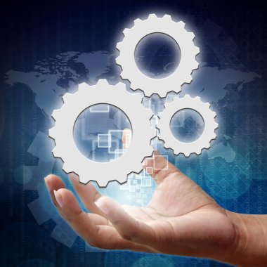 ekip çalışması dişli sembolü yandan, iş geçmişi