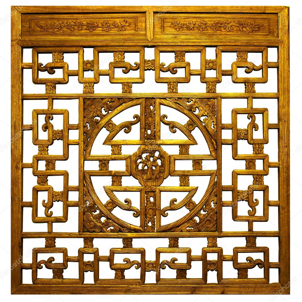 Chinese gold Traditional wood carvings