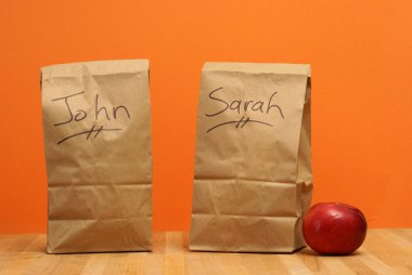 Lunch for John and Sarah clipart