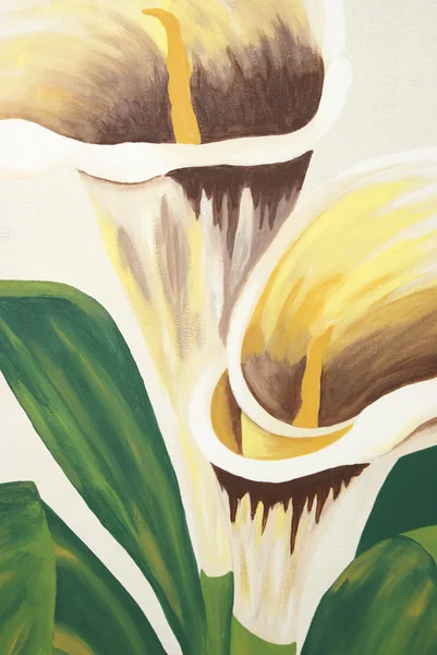 Calla Lilies Painting — Stock Photo, Image