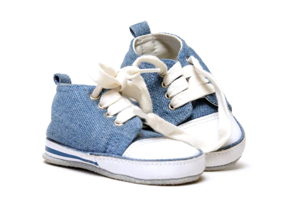 Zapatos de bebé de mezclilla — Foto de Stock