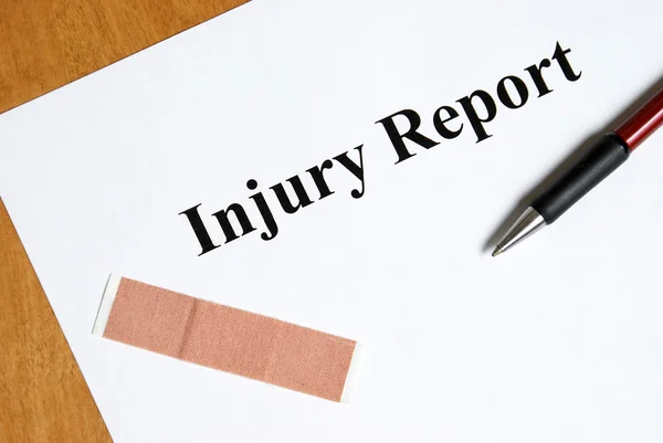 Injury Report — Stock Photo, Image