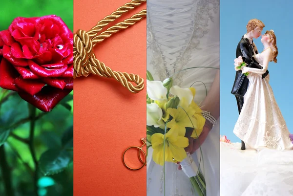 Collage matrimonial —  Fotos de Stock