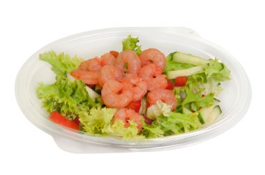 bir kutu içinde salata
