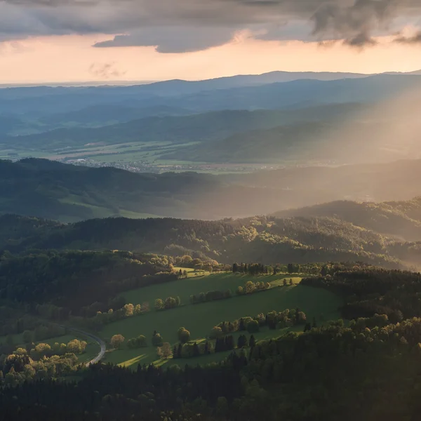 Krásný západ slunce — Stock fotografie