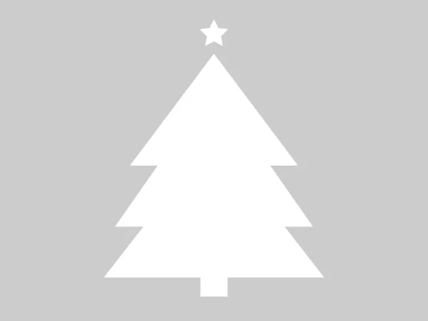 Silhouette Dell Albero Natale Icona Piatta Può Essere Utilizzato Vostro — Vettoriale Stock