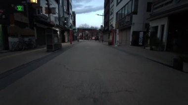 Tokyo Asakusa Sabah Erken Bisiklet 2021 Baharı