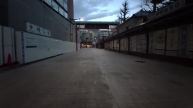 Tokyo Asakusa Sabah Erken Bisiklet 2021 Baharı