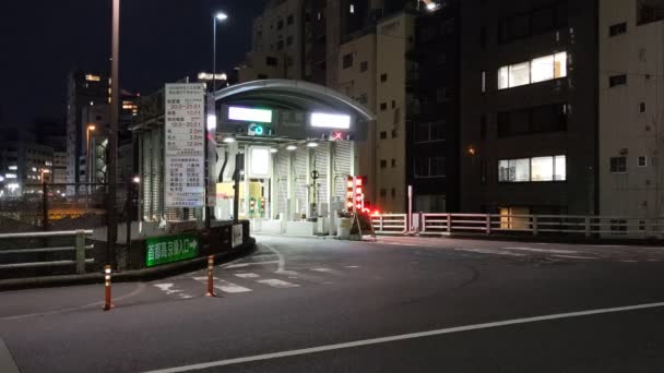 Expressway Vista Nocturna Japón Tokio — Vídeos de Stock