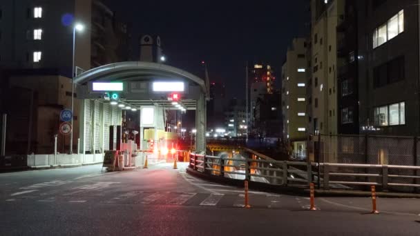 Expressway Night View Ιαπωνία Τόκιο — Αρχείο Βίντεο