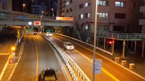 高速公路夜景 日本东京 — 图库视频影像