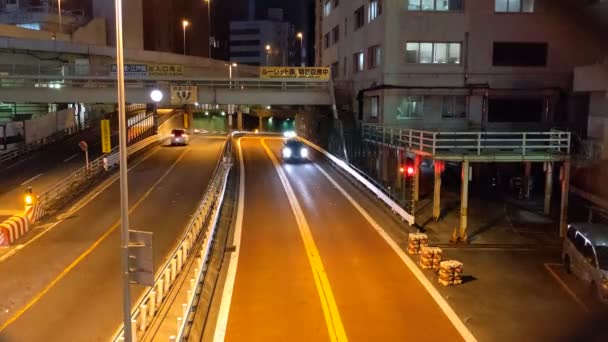 Expressway Night View Japan Tokio — Stockvideo