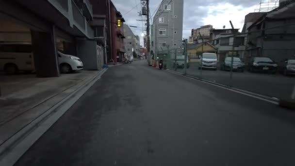 Tokyo Asakusa Sabah Erken Bisiklet 2021 Baharı — Stok video