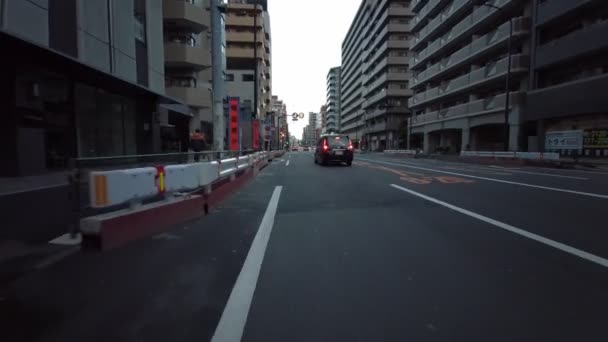 Tokio Asakusa Early Morning Cycling 2021 Primavera — Vídeos de Stock