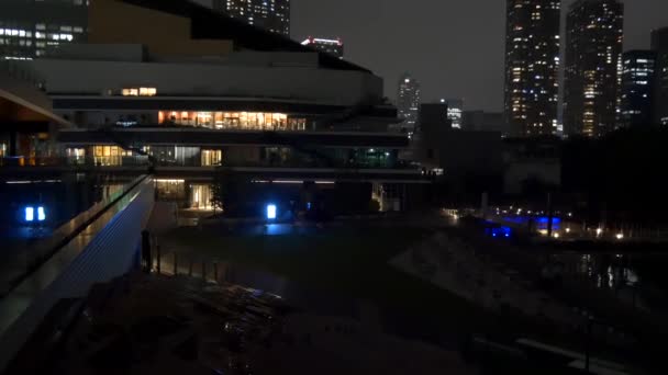 Tokyo Waters Takeshiba Night View 2021 May — Stok Video