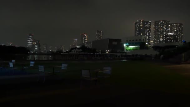 Tokyo Waters Takeshiba Noční Pohled 2021 Květen — Stock video