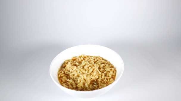 Curry Ramen Zblízka Videoklip — Stock video