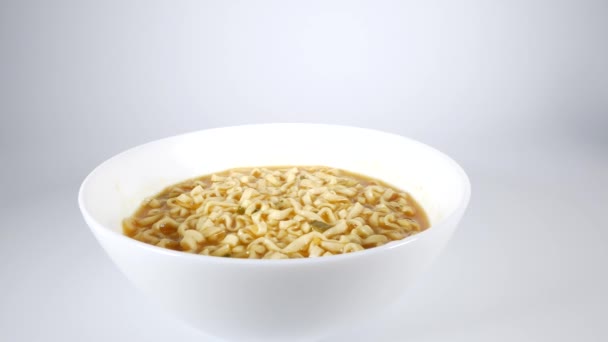 Curry Ramen Videoclip Aus Nächster Nähe — Stockvideo