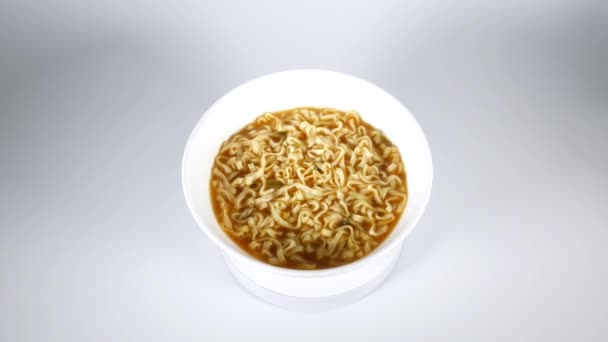 Curry Ramen Gros Plan Clip Vidéo — Video