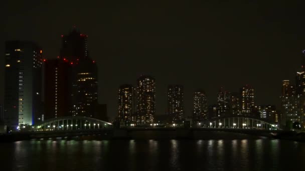 東京タワーマンションアパート夜景2021年5月 — ストック動画