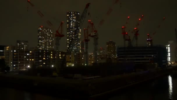 Tokyo Tower Mansion Apartmán Noční Pohled 2021Květen — Stock video