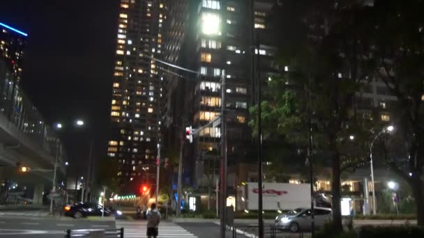 Tokyo Tower Mansion Mieszkanie Widok Noc 2021May — Wideo stockowe