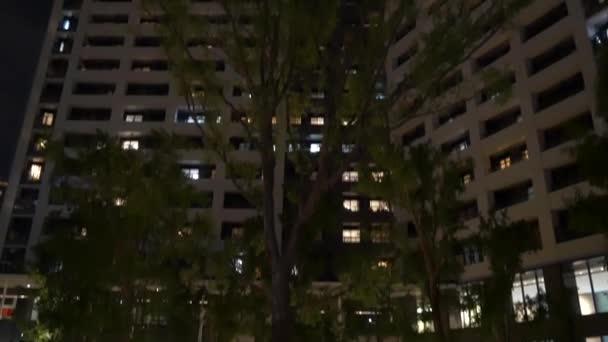 Tokyo Tower Mansion Apartman Éjszaka Nézet 2021May — Stock videók