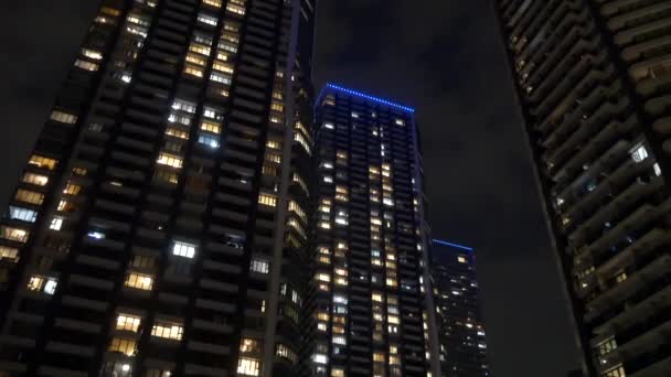 Tokyo Tower Mansion Apartment Night View 2021May — Stock Video