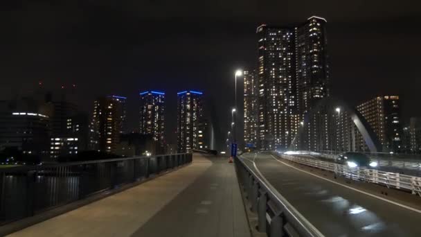 Tokyo Tower Mansion Apartamento Vista Noche 2021Mayo — Vídeo de stock