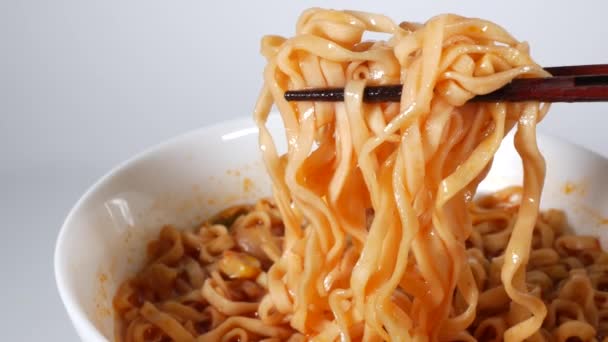 Tomate Ramen Close Vídeo Clip — Vídeo de Stock